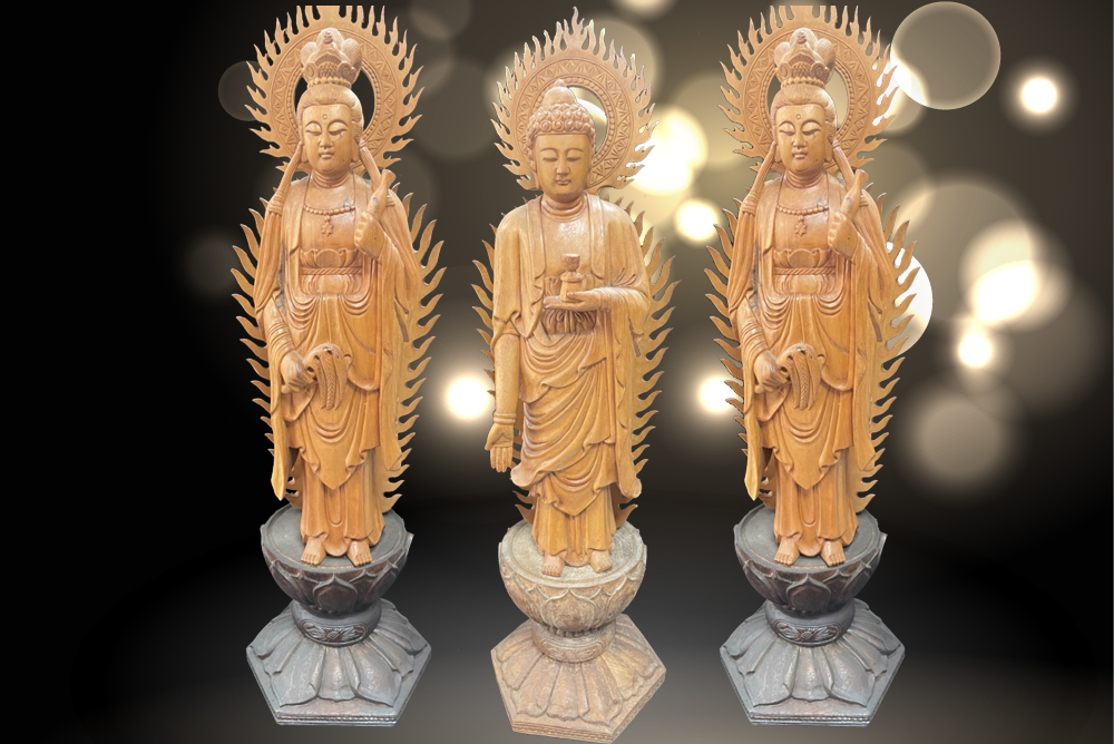 木雕-三聖像